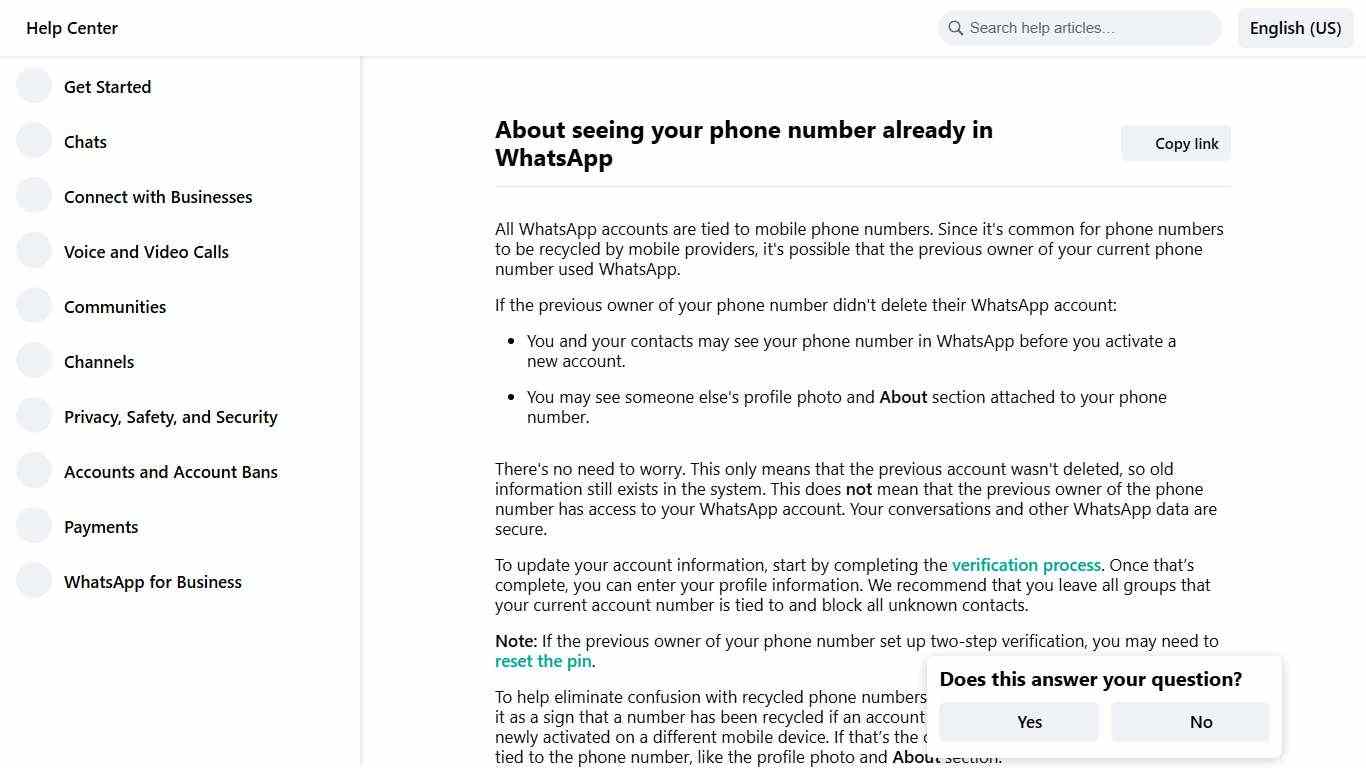 About seeing your phone number already in WhatsApp WhatsApp Help Center